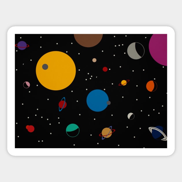 Outer Space Sticker by Rosi Feist